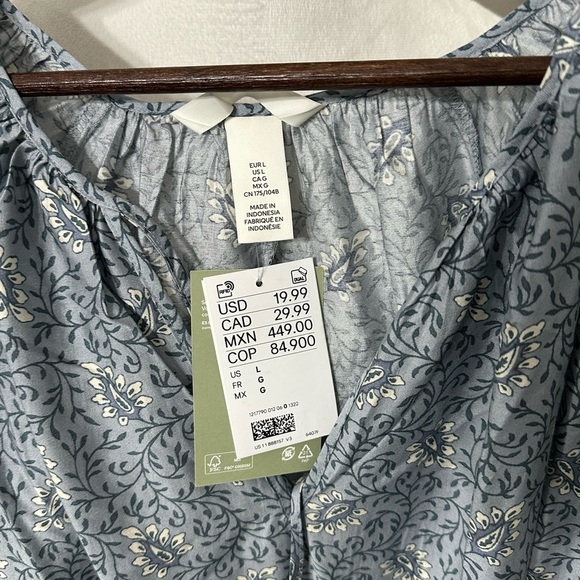 H&M Blue Relaxed Midi Dress - Picture 5 of 6